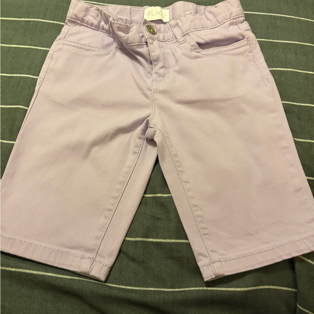 Place Lavender Knit Shorts for Girls